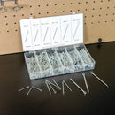 NEIKO 50454A Cotter Pin Assortment | 555 Piece | Zinc Plated Premium Quality | Steel Split Pin Fastener Clips | Straight Hairpins | Holds Pins or Castle Nuts in Place