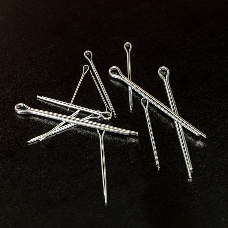 NEIKO 50454A Cotter Pin Assortment | 555 Piece | Zinc Plated Premium Quality | Steel Split Pin Fastener Clips | Straight Hairpins | Holds Pins or Castle Nuts in Place