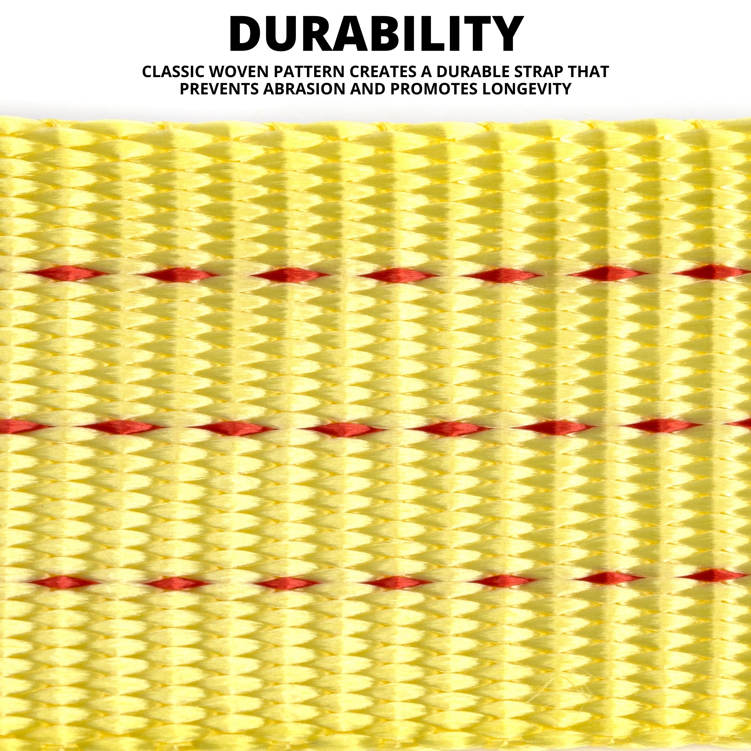 Heavy-Duty Tow Strap with Hooks — 2" × 20', 10,000-Lb Capacity, Polyester