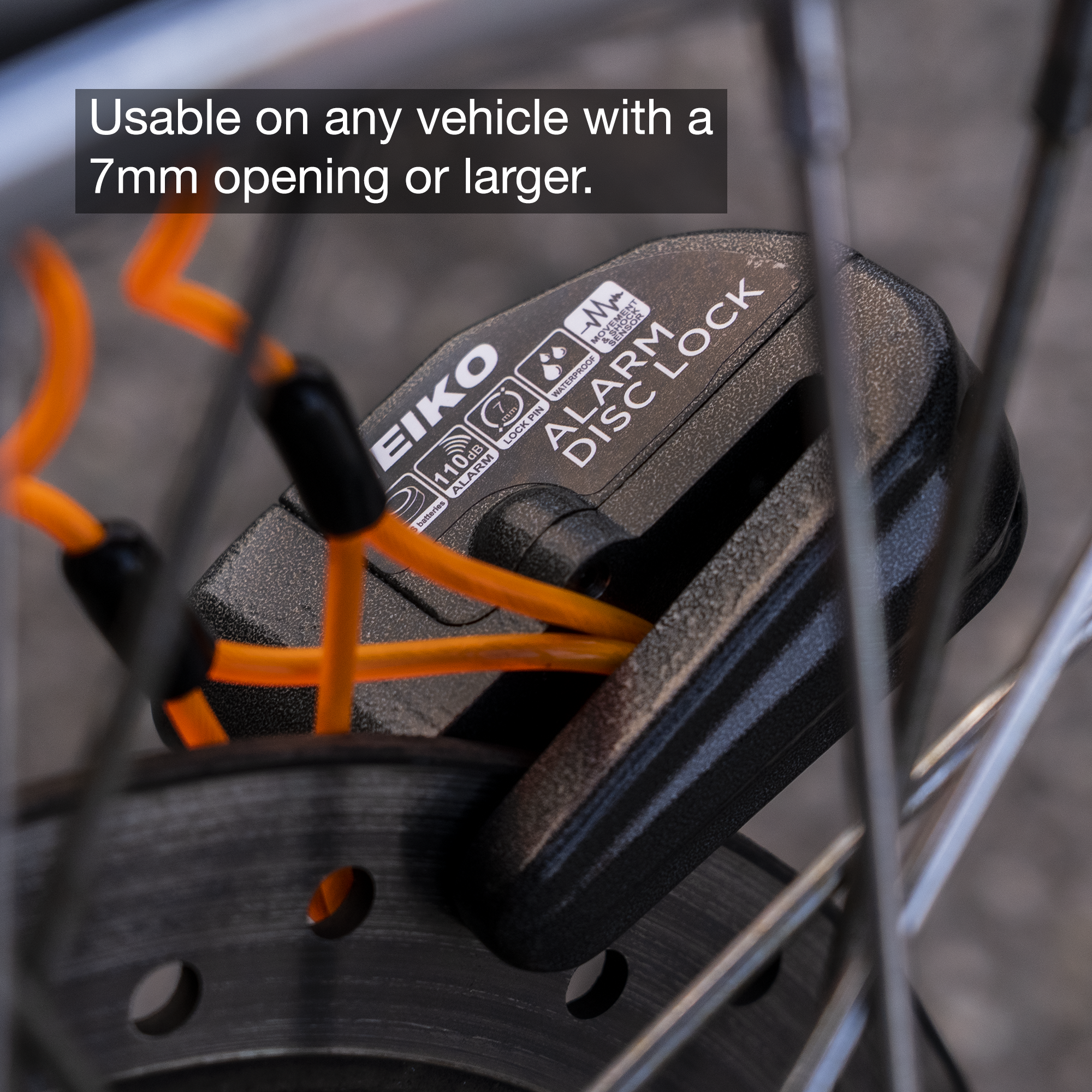 Motorcycle Locks Anti Theft with Alarm, Motorcycle Disc Lock with Alarm