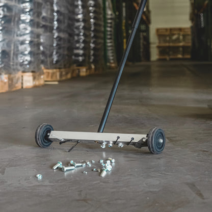 17” Mini Magnetic Sweeper – Lightweight Rolling Design, 10 lb Pickup Capacity