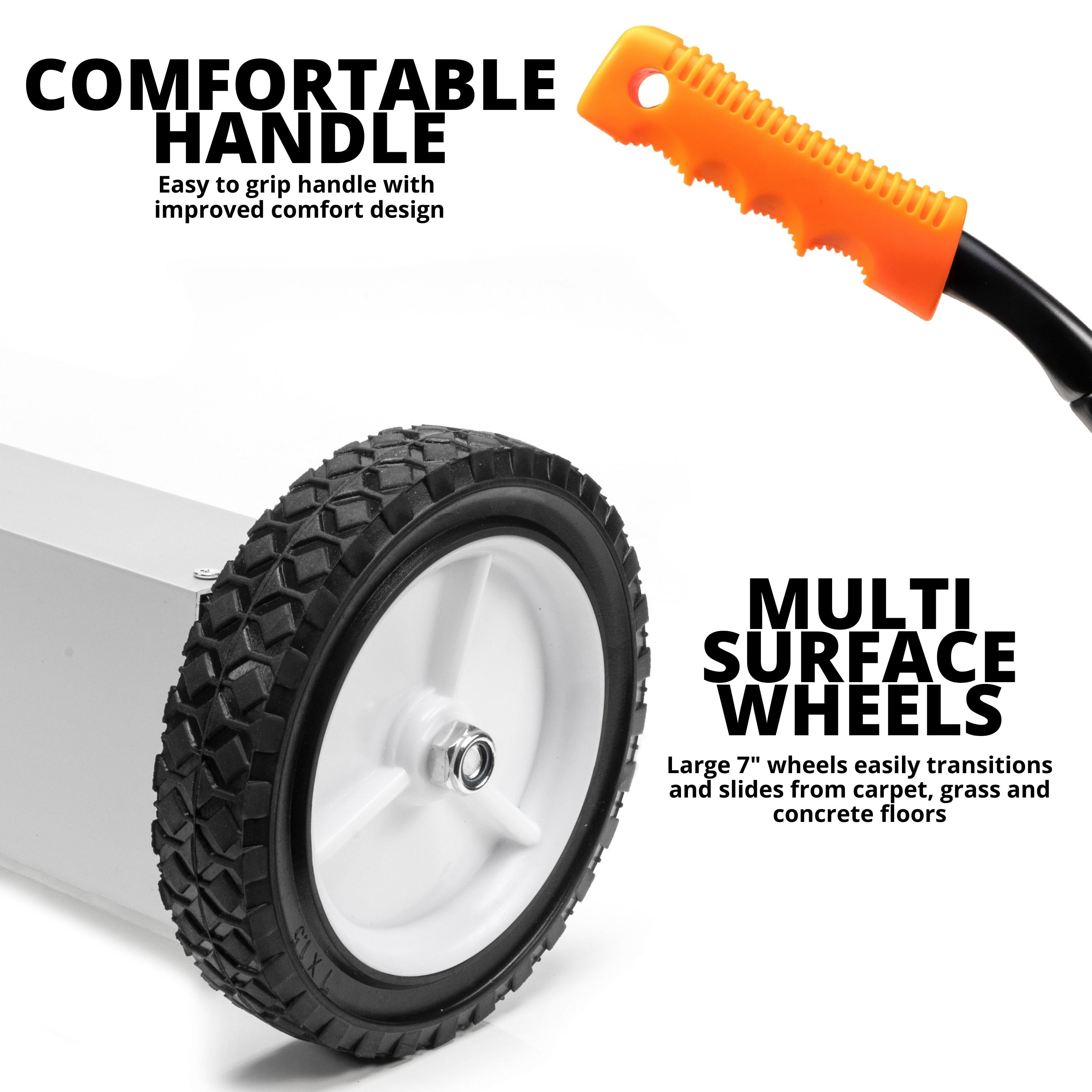 36" Magnetic Pickup Sweeper with Wheels & Adjustable Handle