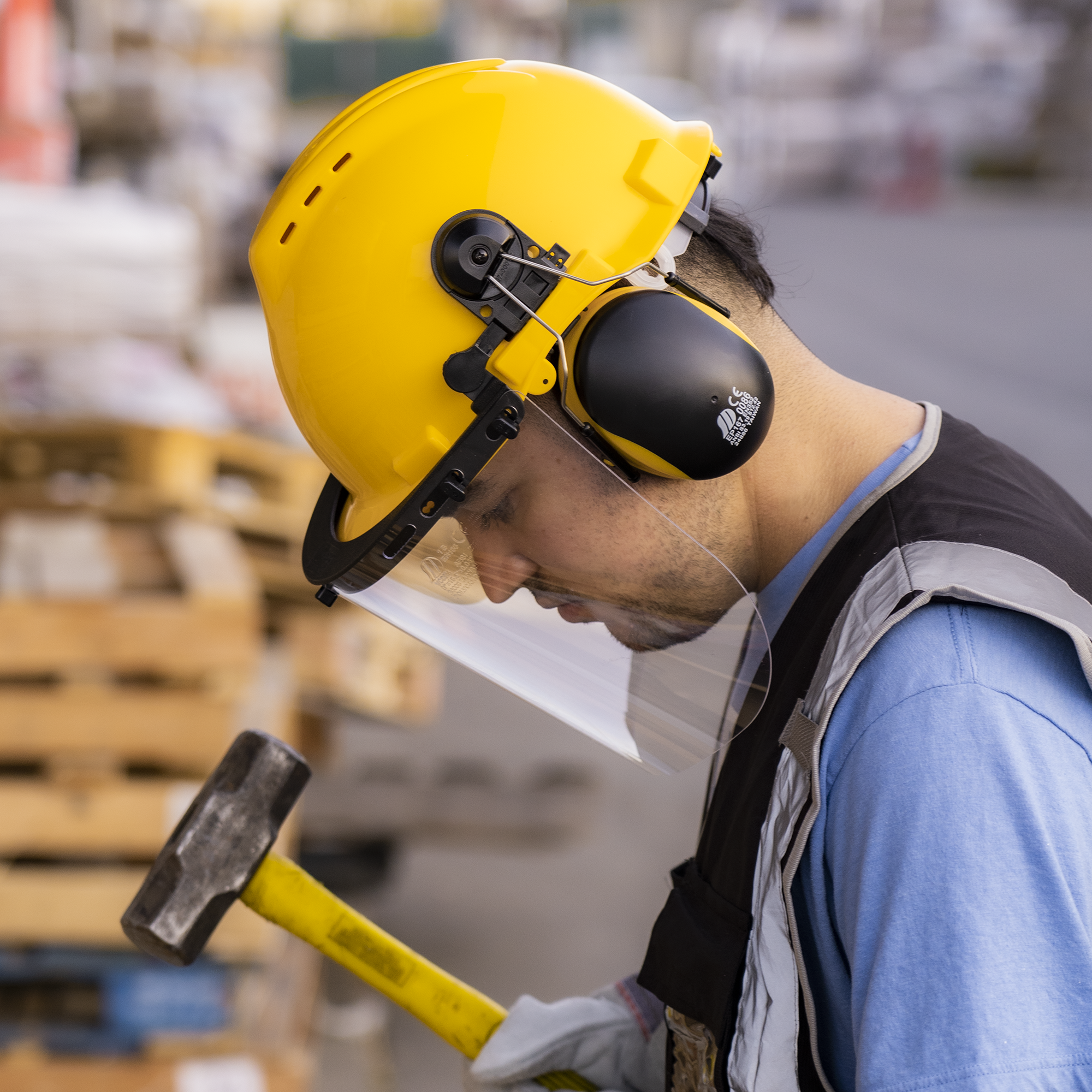 Forestry Helmet for Safety with Shield & Earmuffs, Chainsaw Helmet with Face Shield