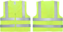 Neiko 53956A High-Visibility Safety Vest with Reflective Strips for Emergency, Construction, and Safety Use, Neon Yellow, Medium