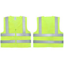 Neiko 53958A High-Visibility Safety Vest with Reflective Strips for Emergency, Construction, and Safety Use, Neon Yellow, X-Large