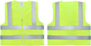 Neiko 53959A High-Visibility Safety Vest with Reflective Strips for Emergency, Construction, and Safety Use, Neon Yellow, XX-Large