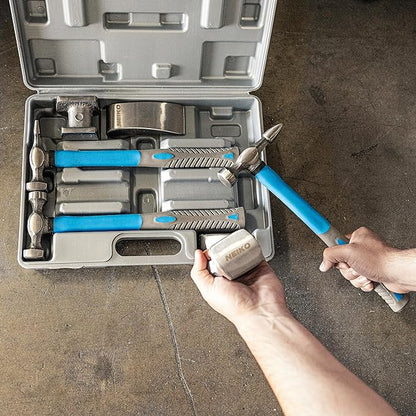 Auto Body Repair Hammer & Dolly Set – Drop-Forged Steel (7-Piece)