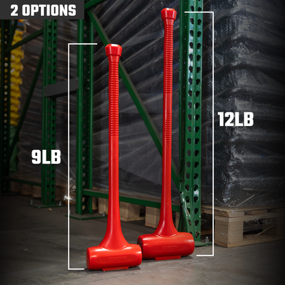 12 lb Dead Blow Hammer – One-Piece Steel Core, 36-1/2” Handle