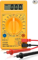 Neiko HILTEX 40508 Digital Multimeter | Diode and Transistor Tester | AC/DC Volt Test | Test Probes | Voltmeter | Multitester Meter |Volt/OHM Meter (VOM) | Measure Voltage Test(Pack of 25)