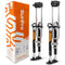 SurPro Double-Sided Drywall Stilts, Magnesium Base, 20” - 30” Height, QuadLock Contractor-Grade Stilts  (S2-M-2030) for Drywallers, Painters, Ceiling Work, Stilts Drywall