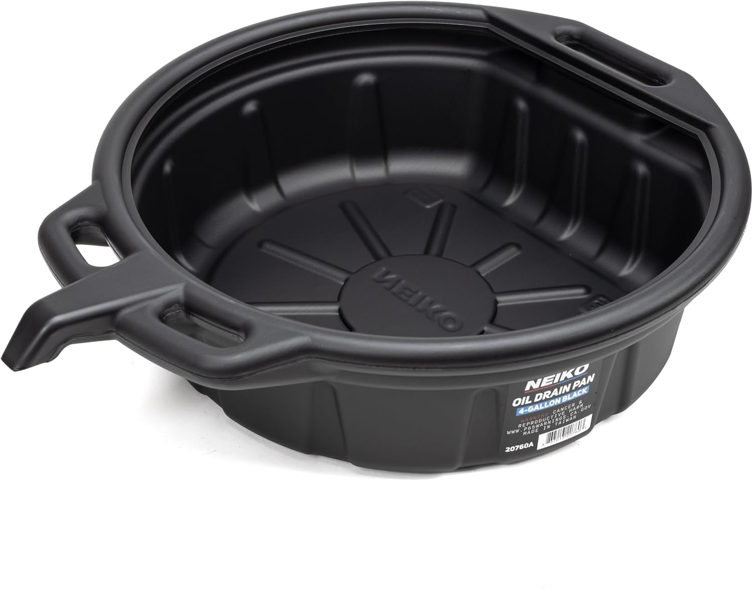 Large Oil Drain Pan – 4 Gallon (16L) Capacity, Anti-Splash Pour Spout
