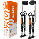 SurPro Single-Sided Magnesium Drywall Stilts, 20” - 30” Height, InterLock Enhanced Contractor-Grade Stilts (S1-M-2030) for Drywallers, Painters, Ceiling Work, Stilts Drywall