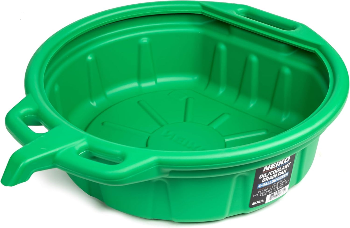 Large Oil Drain Pan – 4 Gallon (16L) Capacity, Anti-Splash Pour Spout