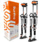 SurPro Double-Sided Drywall Stilts, Magnesium Base, 26” - 40” Height, QuadLock Contractor-Grade Stilts with Patented FLEXION Foot System (S2X-M-2640) for Drywallers, Painters, Stilts Drywall