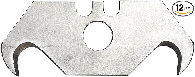 NEIKO 00512A Utility Hook Blades with Wall-Mountable Dispenser, 100 Count, SK5 Steel (Pack of 12)