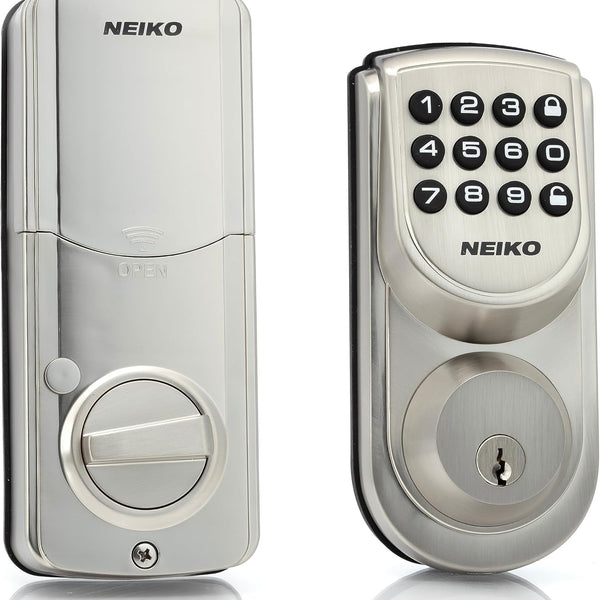 NEIKO 52909A Keyless Entry Door Lock, Electronic Keypad, Deadbolt