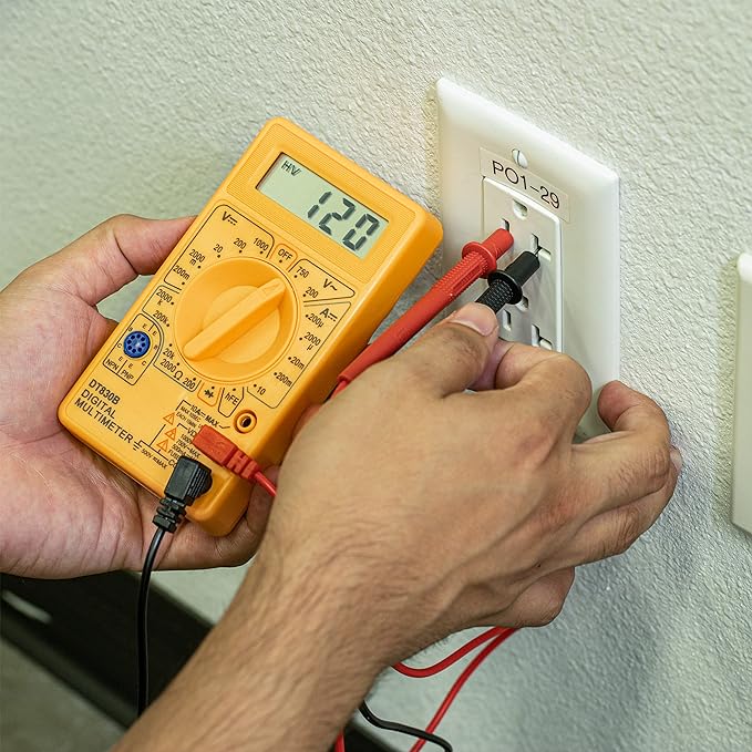 HILTEX Digital Multimeter – AC/DC Voltage, Ohms & Diode Testing (25-Pack)