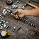 NEIKO 01409A 12” Electronic Digital Caliper | Extra Large Display | 0-12 Inches | Inch/Fractions/Millimeter Conversion | Polished Stainless Steel