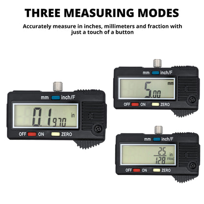 NEIKO 01407A Electronic Digital Caliper Measuring Tool, 0-6 Inches Stainless Steel Construction with Large LCD Screen Quick Change Button for Inch Fraction Millimeter Conversions, Digital Caliper Measurement Tool