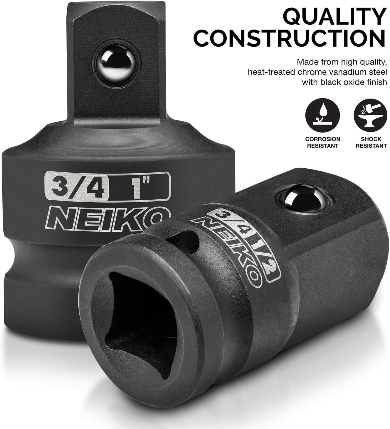 NEIKO 8 PC Impact Socket Adapter Set, Standard SAE Size,  – NEIKO®