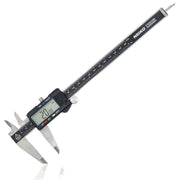 8" Electronic Digital Caliper — Stainless Steel, Extra-Large LCD, Three-Mode