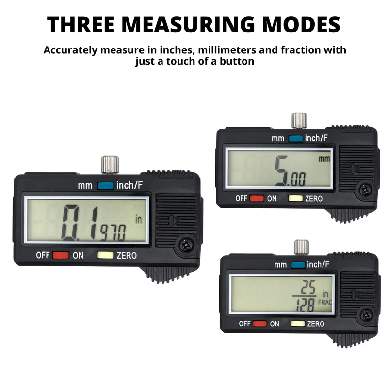 NEIKO 01408A 8” Electronic Digital Caliper Extra Large Display | 0-8 Inches | Inch/Fractions/Millimeter Conversion | Polished Stainless Steel