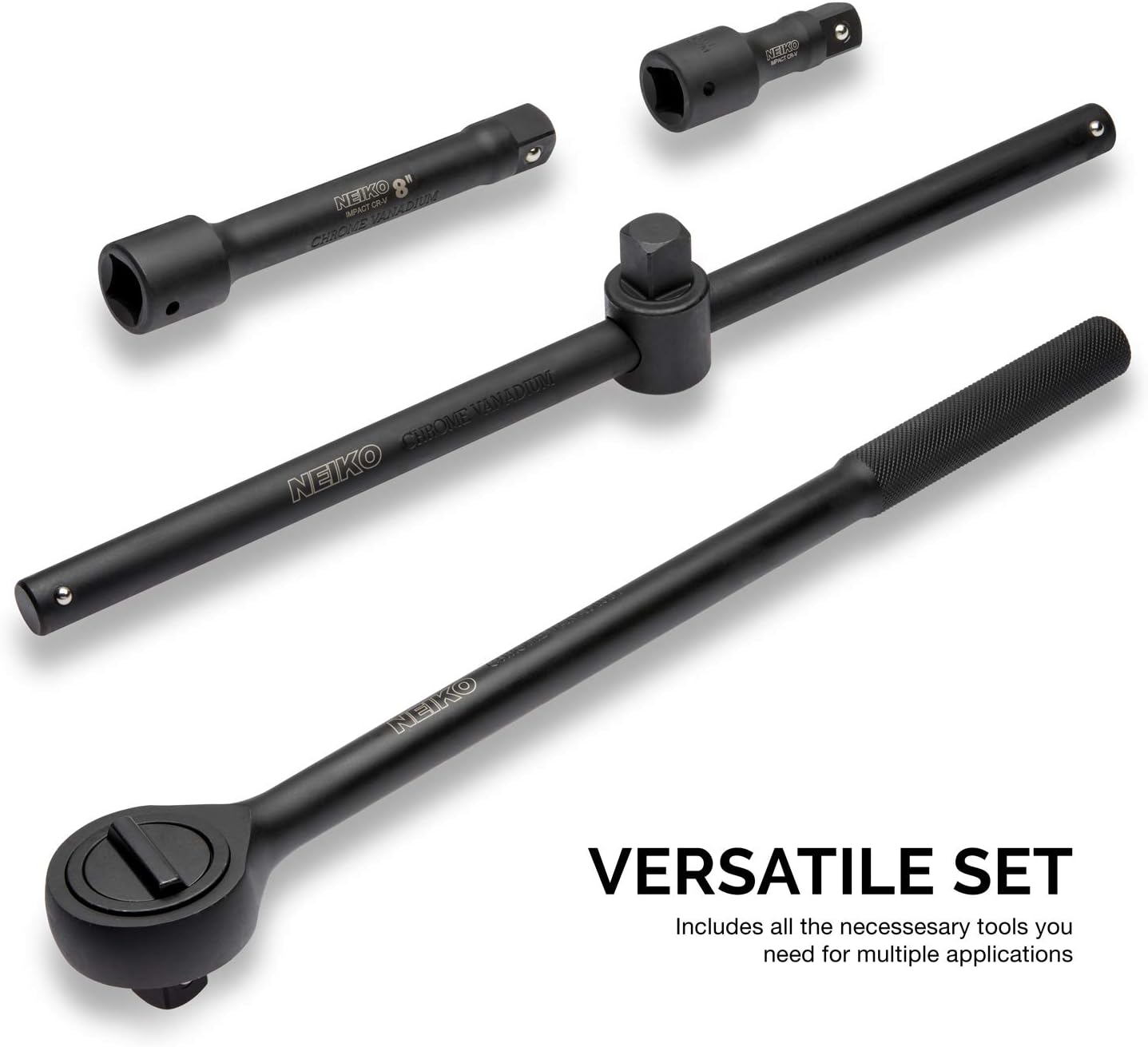 3/4" Drive Jumbo Master Impact Socket Set — SAE & Metric, Shallow (27-Piece)