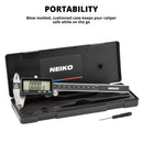 NEIKO 01401A 6-Inch Electronic Digital Caliper, Stainless Steel, Extra Large LCD Screen, Measurement Conversions for Inches, Millimeters, and Fractions