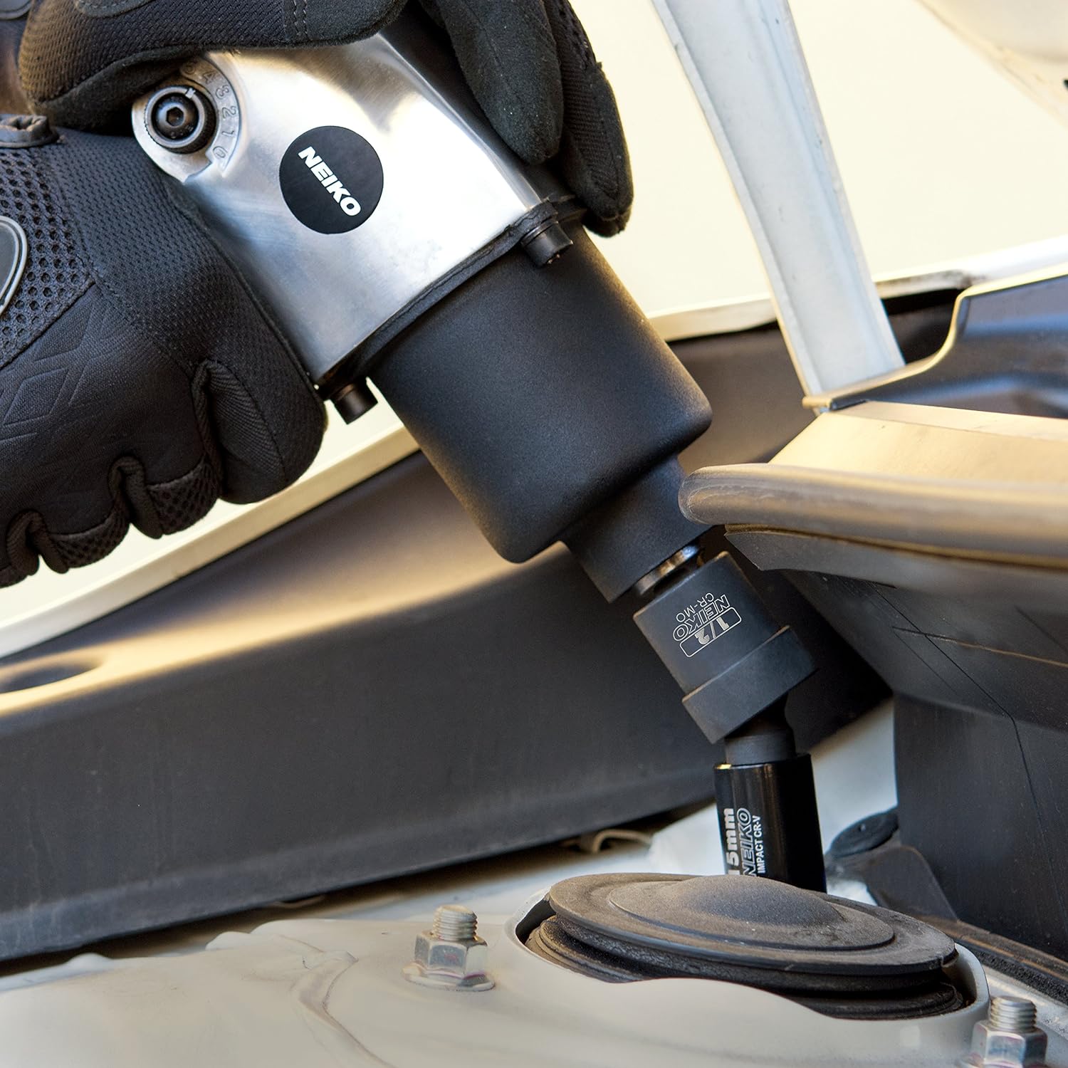 Impact Universal Joint Socket Set — 1/4", 3/8", 1/2" Drives, Cr-Mo (3-Piece)