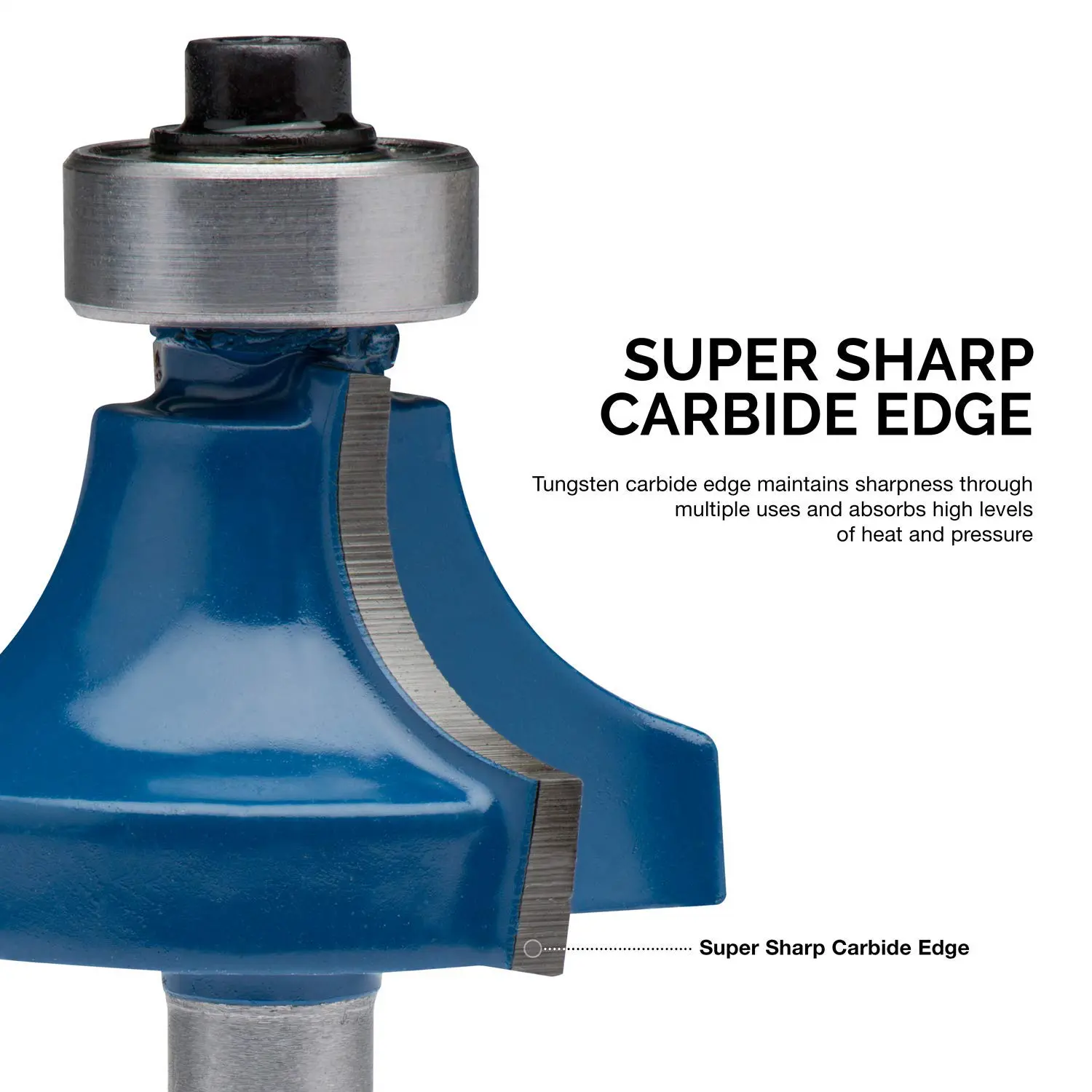 Tungsten Carbide Router Bit Set, Woodworking Tools & Accessories, 1/4" Shank (24-Piece)