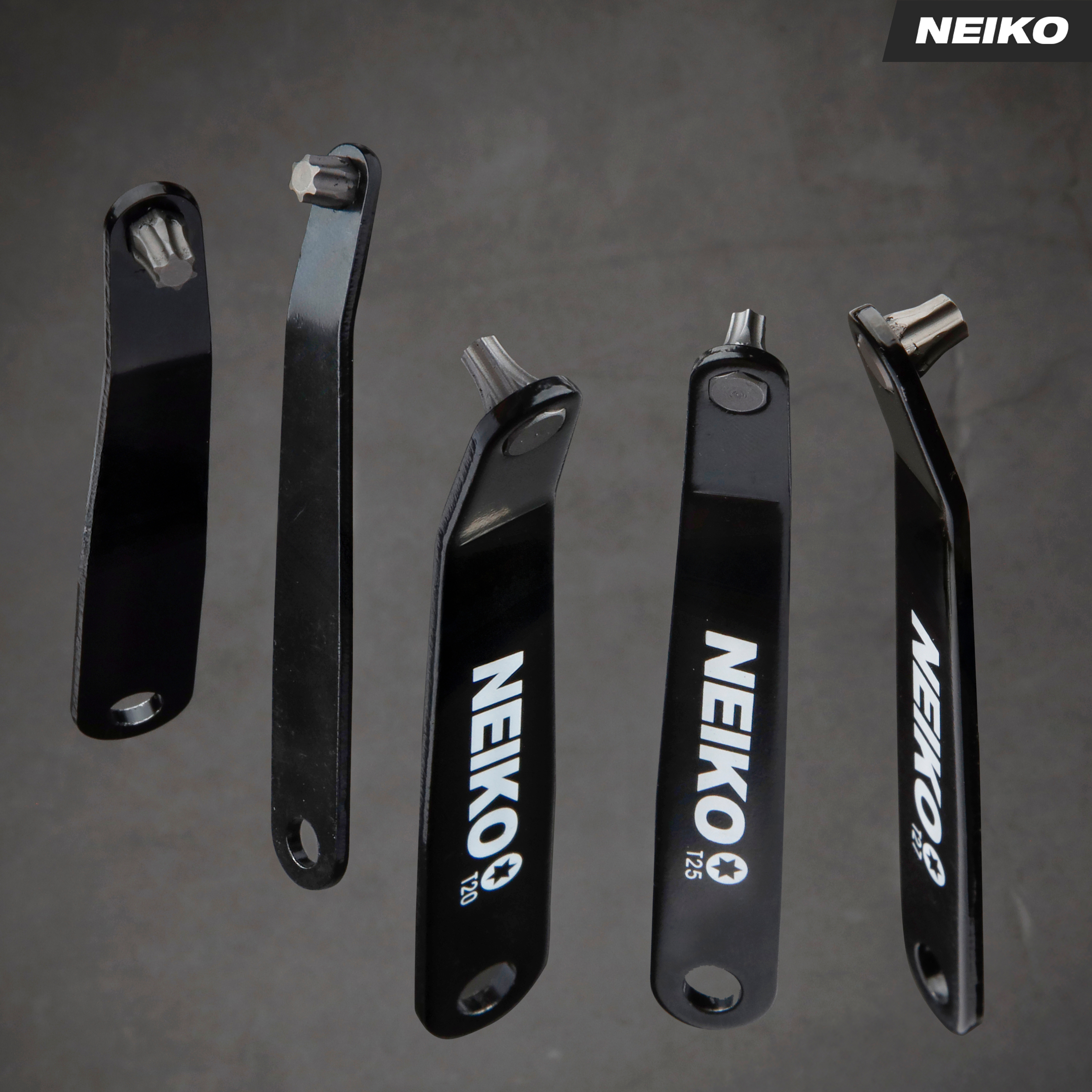 Low-Profile Offset Torx Screwdriver Set – Angled Bits, S2 Steel (5-Piece)