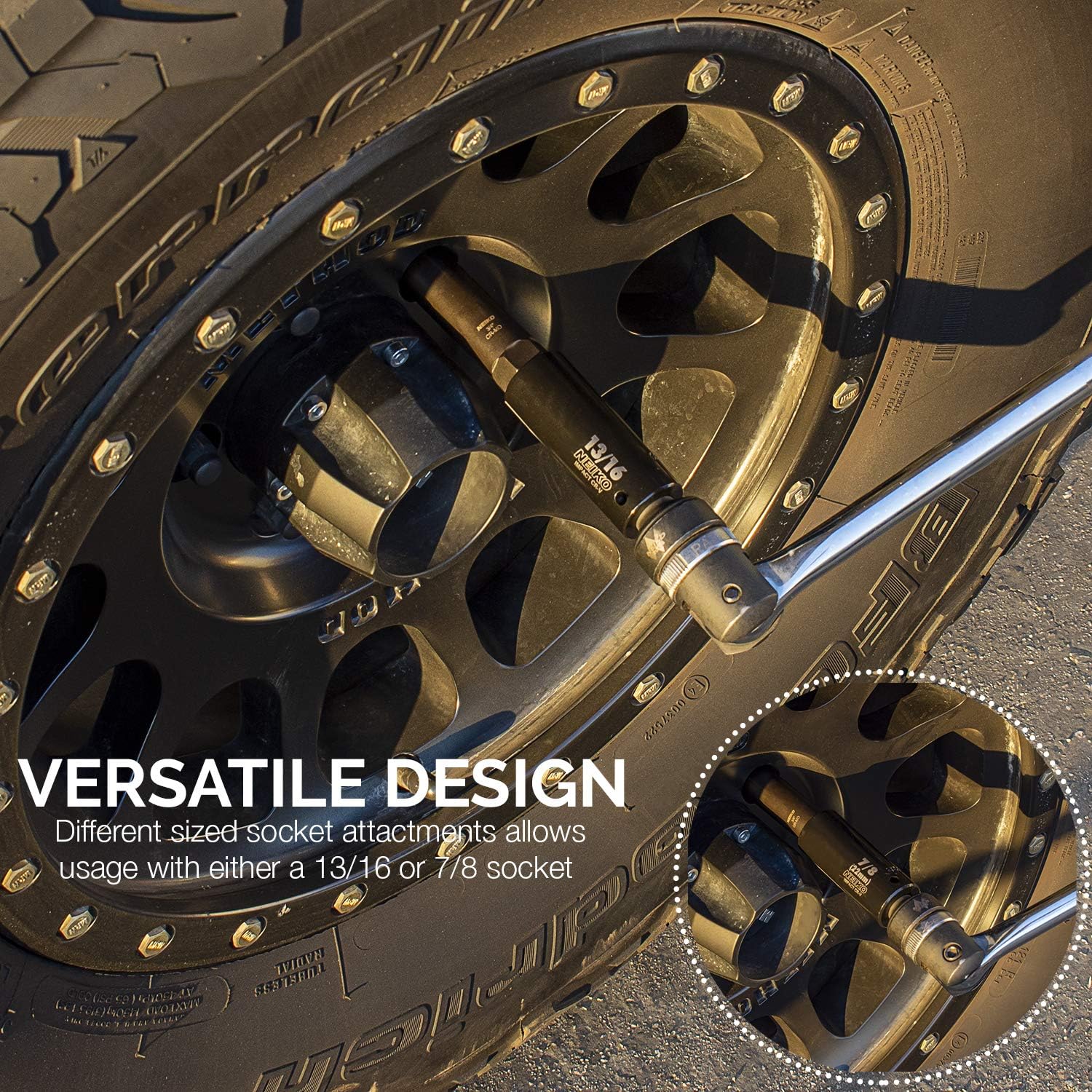 Lug-Nut Key Set, Wheel-Lock Removal Tool Kit for Aftermarket & Factory Wheel Tire Keys (16-Piece)