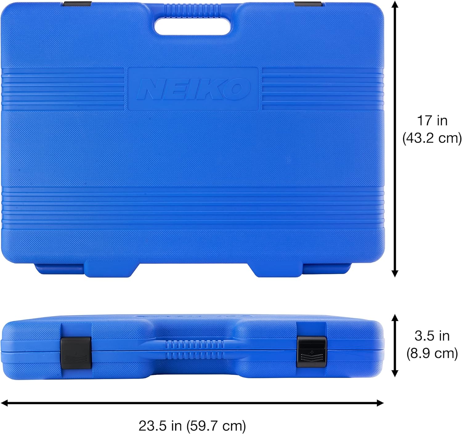 3/8" Drive Color-Coded Mechanics Socket Set — Metric & SAE, Deep & Shallow, CrV (76-Piece)