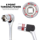 Neiko 02479A 1/2 Inch-Drive Colored Mechanics Tool Ratchet, Socket Set, 68 Piece Standard and Deep SAE Sizes 3/8" to 1-1/4" Metric Sizes 10 mm to 24 mm Made with CrV Steel for Auto Repair