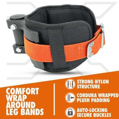 SurPro Single-Sided Drywall Stilts, Magnesium Base, 21” - 31” Height, QuadLock Contractor-Grade Stilts with Patented FLEXION Foot System (S1X-M-2131) for Drywallers, Painters, Stilts Drywall