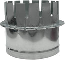 HVAC Safety Tab Starting Collar, Galvanized Sheet Metal 26-Gauge, Made in USA (8 Inch)