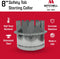 HVAC Safety Tab Starting Collar, Galvanized Sheet Metal 26-Gauge, Made in USA (8 Inch)
