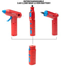 NEIKO 10583A Cordless Tool Set 3.6V Electric Rotary Tool, 46pc Accessory Kit, 20W Hot Glue Gun, 20 Glue Sticks, 34pc Cordless Electric Screwdriver Set, USB Charging Cord & Quick Change Features