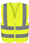 NEIKO 54086A Safety Vest, Size 6XL for Adults, 2 Pockets, High Visibility Vest, Reflective Strips, Neon Yellow Vest, Zipper Front, Reflective Vest For Men & Women, Work Vest, Security Vest & Hi Vis