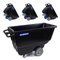 MAGNUM Tilt Truck, 1 Cu. Yd. Covered Capacity Dump Cart with Non-Marking 12” Wheels & 5” Casters & Reinforcing Bottom Frame for Jobsites, 1000 lbs, Trash Cart with Wheels DUC100-R-NM-04PK (4-Pack)