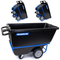 MAGNUM Tilt Truck, 1/2 Cu. Yd. Capacity Dump Cart with Heavy Duty 12” Wheels & 5” Casters & Forklift-able Frame for Jobsites, 850 lbs, Trash Cart with Wheels DUC12T-F-03PK (3-Pack)