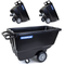 MAGNUM Tilt Truck, 1/2 Cu. Yd. Capacity Dump Cart with Heavy Duty 12” Wheels & 5” Casters for Handling, Transporting on Construction Jobsites, 750 lbs, Trash Cart with Wheels DUC12A-03PK (3-Pack)