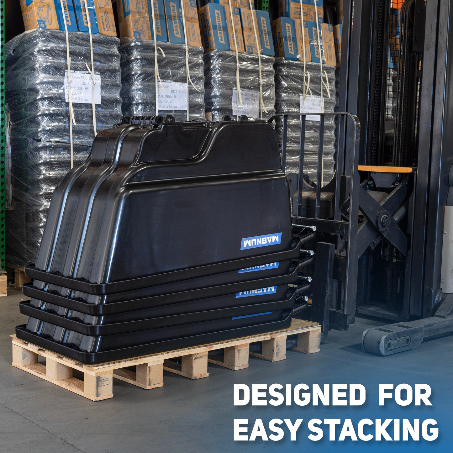 MAGNUM Tilt Truck, 1/2 Cu. Yd. Capacity Dump Cart with Heavy Duty 12” Wheels & 5” Casters for Handling, Transporting on Construction Jobsites, 750 lbs, Trash Cart with Wheels DUC12A-03PK (3-Pack)