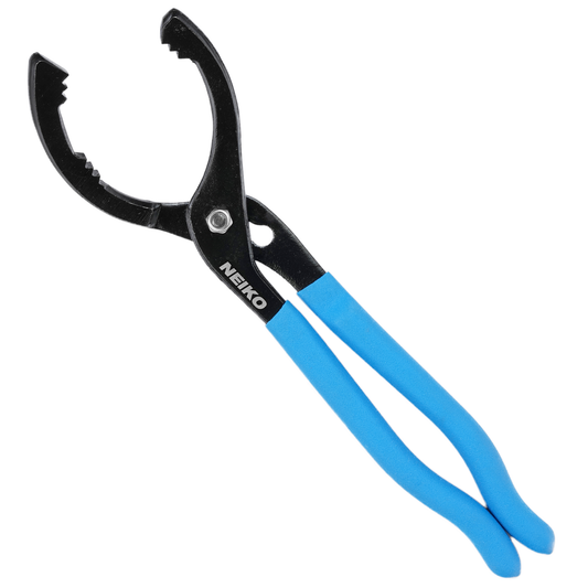 12” Adjustable Oil Filter Pliers – 3-Position Jaw, 2-3/8”–4-1/2” Capacity