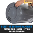 MAGNUM 55 Gallon Trash Can, Construction Grade, Heavy Duty Plastic, Jobsite Ready for Handling and Holding Garbage CMTC-C000-55G02 (2 Pack)