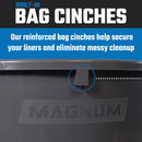 MAGNUM 55 Gallon Trash Can, Construction Grade, Heavy Duty Plastic, Jobsite Ready for Handling and Holding Garbage CMTC-C000-55G02 (2 Pack)