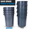 MAGNUM 55 Gallon Trash Can, Construction Grade, Heavy Duty Plastic, Jobsite Ready for Handling and Holding Garbage CMTC-C000-55G02 (2 Pack)