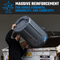 MAGNUM 55 Gallon Trash Can, Construction Grade, Heavy Duty Plastic, Jobsite Ready for Handling and Holding Garbage CMTC-C000-55G02 (2 Pack)