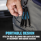 NEIKO 01321A Ultra Low Profile Offset Screwdriver Hex Set, 5 Pc, Heavy Duty S2 Steel Construction, MM, 10mm Bit Depth, Angled Hex Bit, Bent Screwdriver for Tight Spaces, Allen Wrench Keychain