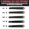 NEIKO 01322A Ultra Low Profile Offset Screwdriver & Torx Set, 5 Pc, Heavy Duty S2 Steel Construction, SAE, 10mm Bit Depth, Angled Hex Bit, Bent Screwdriver for Tight Spaces, Allen Wrench Keychain